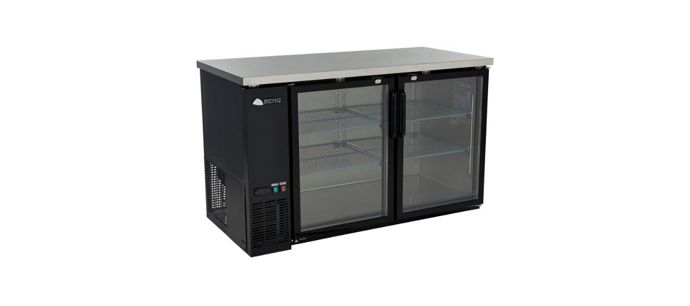 Clear Door 2 Door Back Bar Cooler