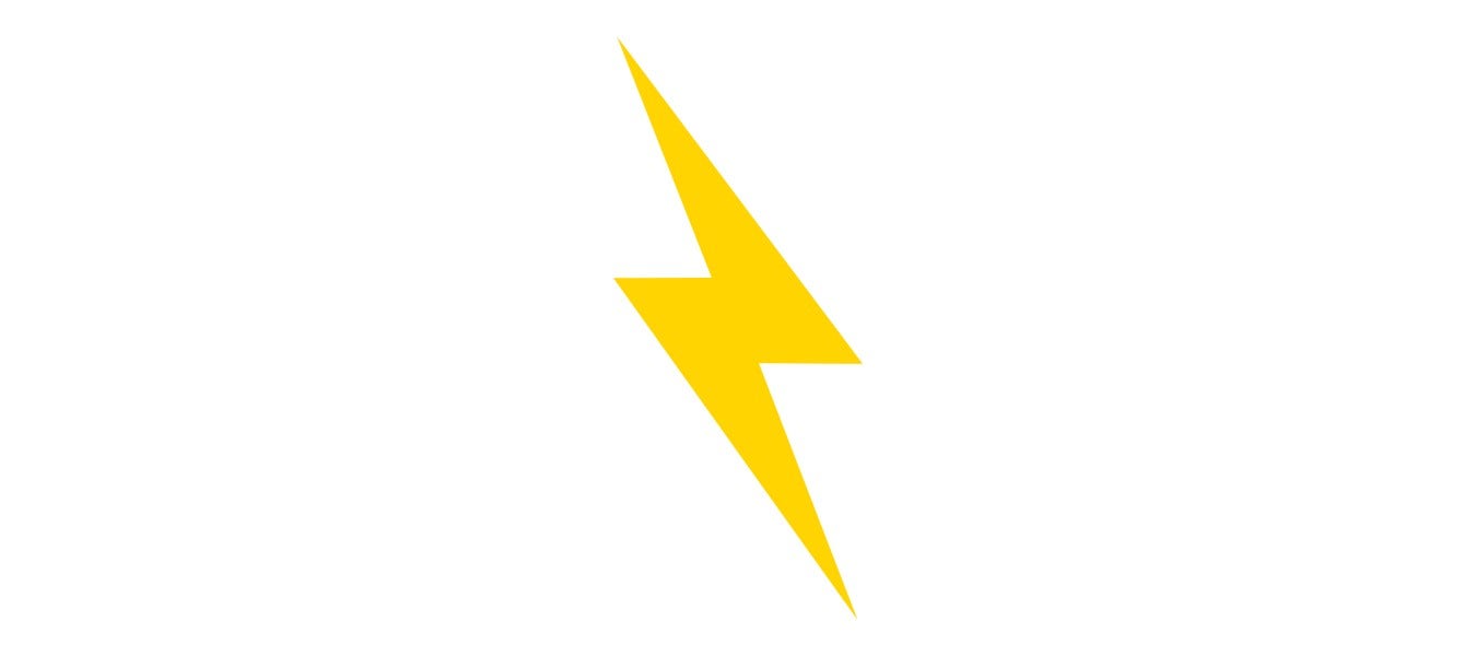 Yellow Lightening Bolt