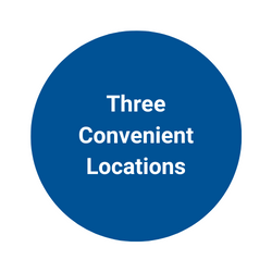 Three convenient locations.
