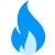 Blue Natural Gas Flame