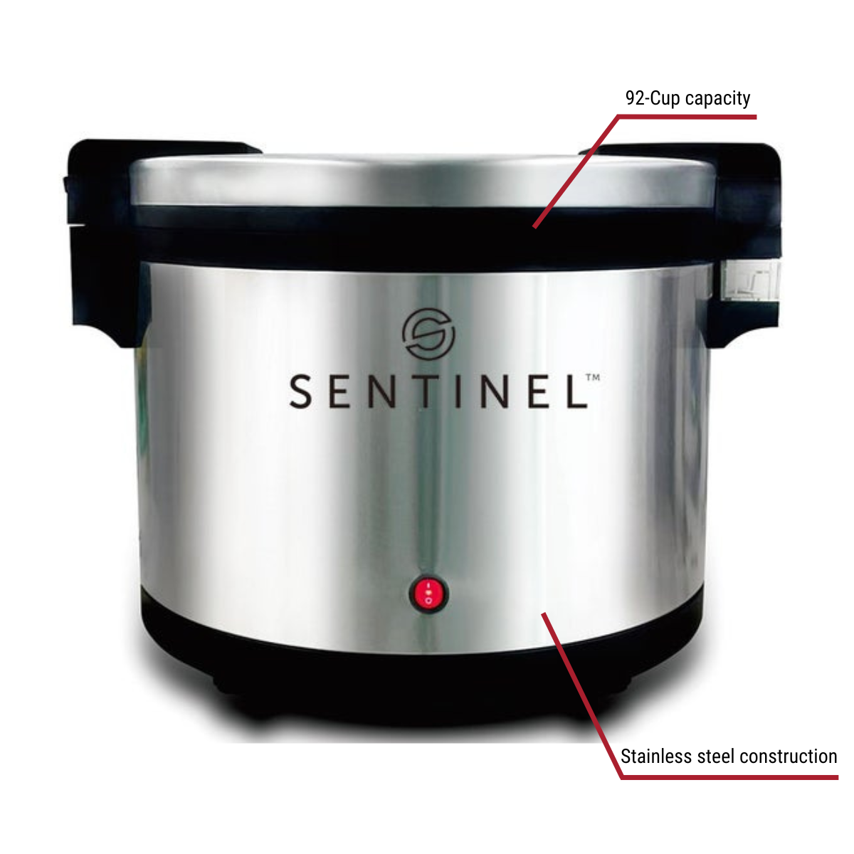 Sentinel RT-3320 Commercial 92-Cup Stainless Steel Electric Rice Warmer