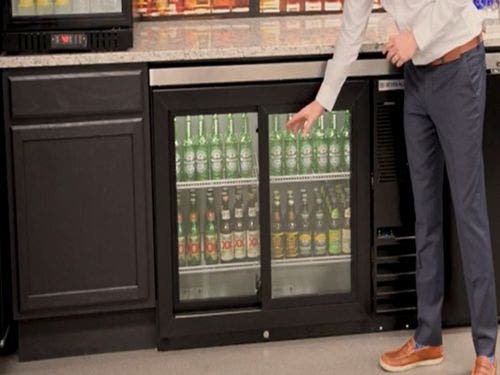 Bev Air Bottle Cooler Stocked Up