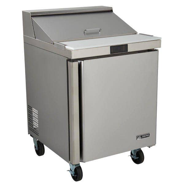 Berg BERS27 8 Pan 1-Door Sandwich Prep Table 27-1/2"W
