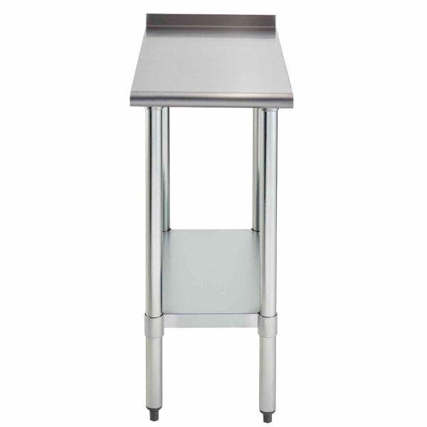 Sauber Stainless Steel Filler Work Table with 1-1/2" Backsplash 18"W x 30"D x 35"H