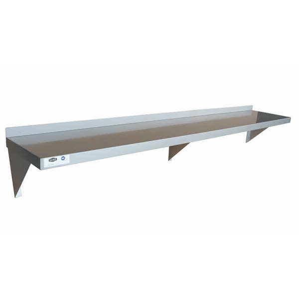 Sauber Stainless Steel Wall Shelf 12"D x 72"W