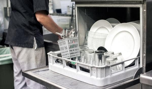 commercial kitchen dishwasher