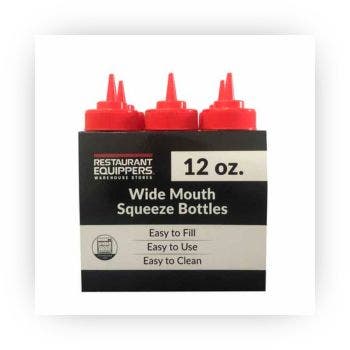 Red Food Grade Squeeze Bottles