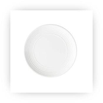 White Round Plate