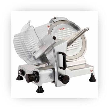 Large silver meat grinder