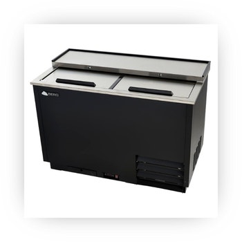 Black glass and plate froster with sliding top lids