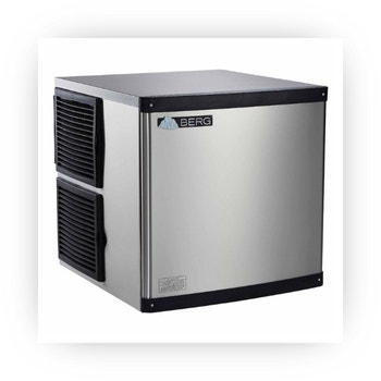 Berg stainless undercounter ice maker with side vents