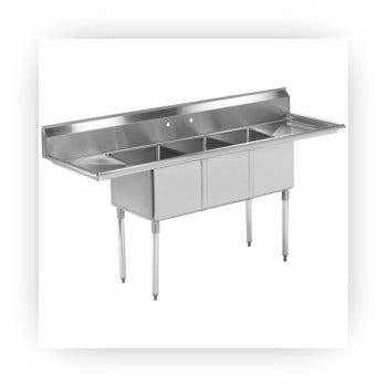 Three Compartment Sink