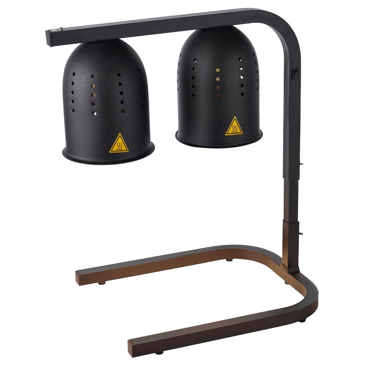 Sentinel 2-Bulb Black Countertop Heat Lamp