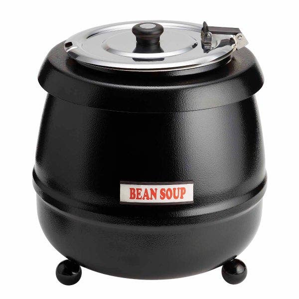 Sentinel 10.5-Quart Black Electric Soup Kettle Warmer