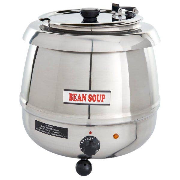 Sentinel 10.5-Quart Stainless Steel Electric Soup Kettle Warmer