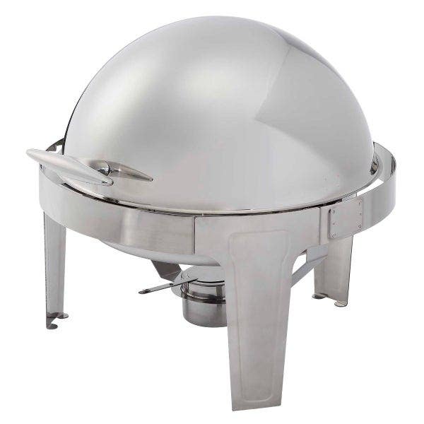 Bradford Hall 5.5-Quart Round Chafer with Roll Top Lid