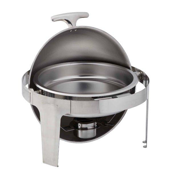 Bradford Hall 5.5-Quart Round Chafer with Roll Top Lid