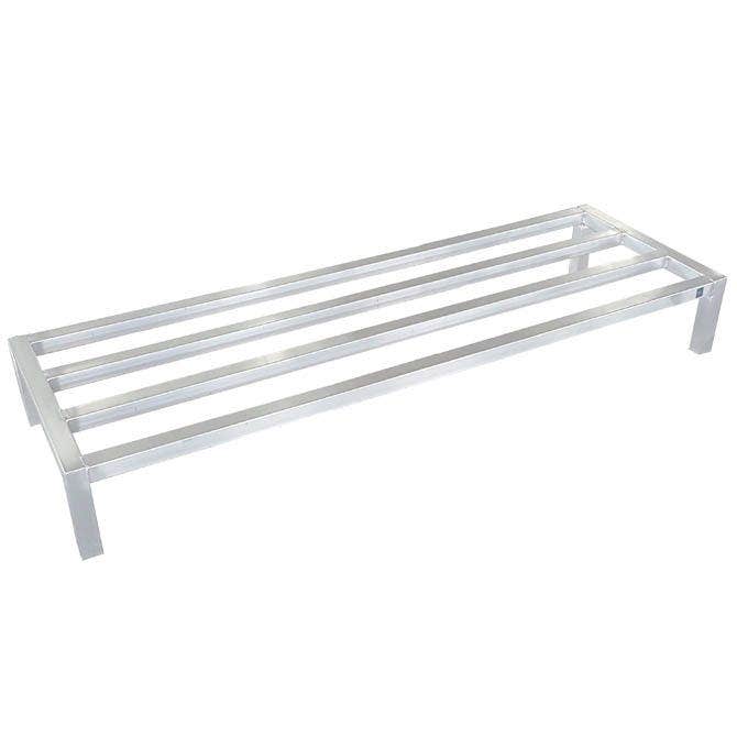 Sauber 48"W x 20"D x 8"H Aluminum Dunnage Rack