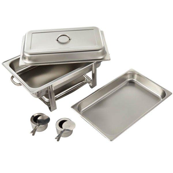 Bradford Hall 9-Quart Rectangular Stainless Steel Chafer