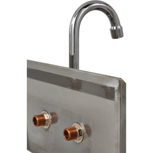 Sauber Stainless Steel Wall Mount Hand Sink with Faucet 17"W