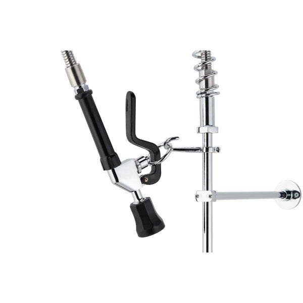 Sauber Wall Mount Pre-Rinse Faucet with Add on 12" Swing Spout