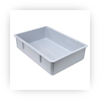 White rectangular commercial pizza dough proofing box