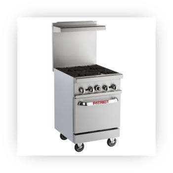 Patriot 4 Burner Stainless Steel Range