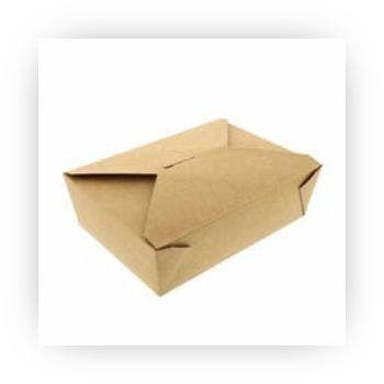Brown Disposable Take Out Container