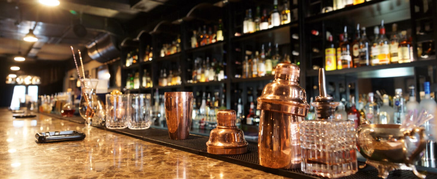 Types of bar glasses